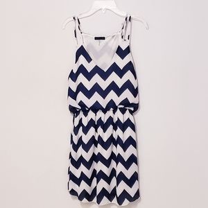 Cals Chevron print mini dress